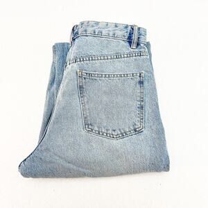 Zara Light Wash Ripped Denim Jeans Raw Hem Ripped Throughout Size 6